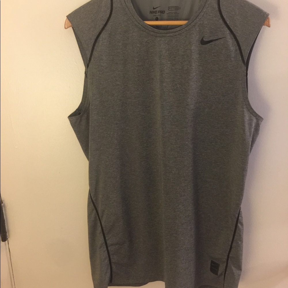 Grey Nike tank top size LARGE